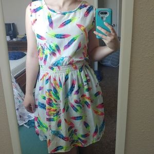Fun feather dress